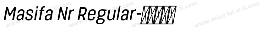 Masifa Nr Regular字体转换